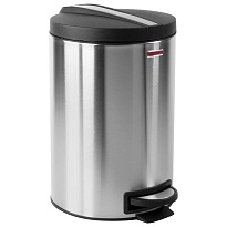 Ведро-контейнер для мусора (урна) с педалью LAIMA Modern, 12 л, матовое, нержавеющая сталь, со съемным внутренним ведром в Сочи