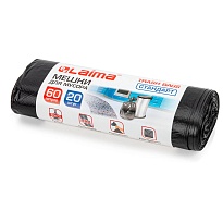 Мешки для мусора 60 л, черные, в рулоне 20 шт., ПНД, 10 мкм, 700х600 мм, LAIMA, 601381 в Сочи Мешки для мусора 60 л, черные, в рулоне 20 шт., ПНД, 10 мкм, 700х600 мм, LAIMA, 601381 в Сочи