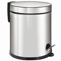 Ведро-контейнер для мусора урна с педалью LAIMA Classic Plus, 5 л, зеркальное в Сочи