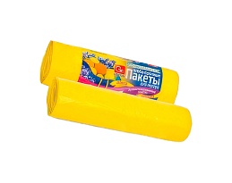 Мешки для мусора 35 л, ароматизированные, Лимон, желтые, в рулоне 10 шт., ПНД, 12 мкм, 560х530 мм, GRIFON Aroma, 101-080 Li в Сочи