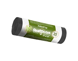 Мешки для мусора 30 л, черные, в рулоне 25 шт., ПНД, 7 мкм, 580х480 мм, SIBIRSKAYA, 101-003 S в Сочи Мешки для мусора 30 л, черные, в рулоне 25 шт., ПНД, 7 мкм, 580х480 мм, SIBIRSKAYA, 101-003 S в Сочи