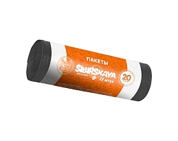 Мешки для мусора 20 л, черные, в рулоне 25 шт., ПНД, 6 мкм, 420х450 мм, SIBIRSKAYA, 101-001 S в Сочи Мешки для мусора 20 л, черные, в рулоне 25 шт., ПНД, 6 мкм, 420х450 мм, SIBIRSKAYA, 101-001 S в Сочи