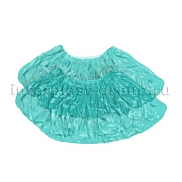 Бахилы бирюзовые 2000 шт (1000 пар), 16 мкм, однослойные, с одной резинкой, Эконом в Сочи