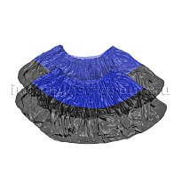 Бахилы сине-черные 1000 шт (500 пар), 54 мкм, двойная подошва, с одной резинкой, Прочные+ в Сочи