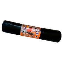 Мешки для мусора 480 л, черные, в рулоне 5 шт., ПВД, 65 мкм, 1700х1300 мм, Концепция Быта Профи, 603735 в Сочи