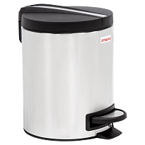 Ведро-контейнер для мусора (урна) с педалью LAIMA Modern, 5 л, матовое, нержавеющая сталь в Сочи Ведро-контейнер для мусора (урна) с педалью LAIMA Modern, 5 л, матовое, нержавеющая сталь в Сочи